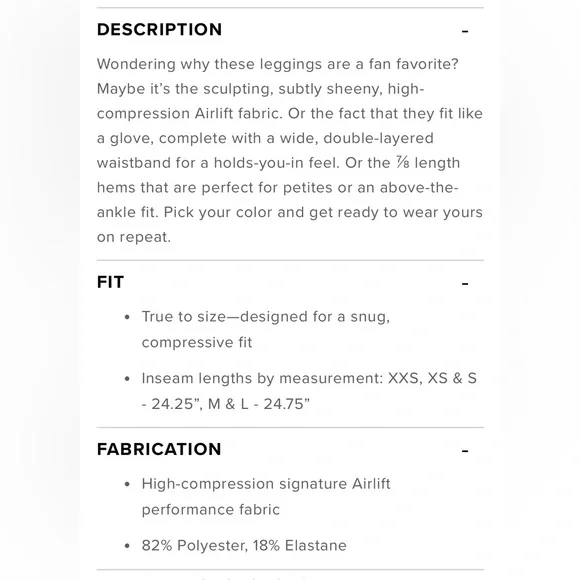 ALO Yoga | 7/8 High-Waist Airlift Legging | US M (8-10) | Women’s Black Leggings - Picture 11 of 13